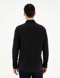 Black Regular Fit Long Sleeve Shirt