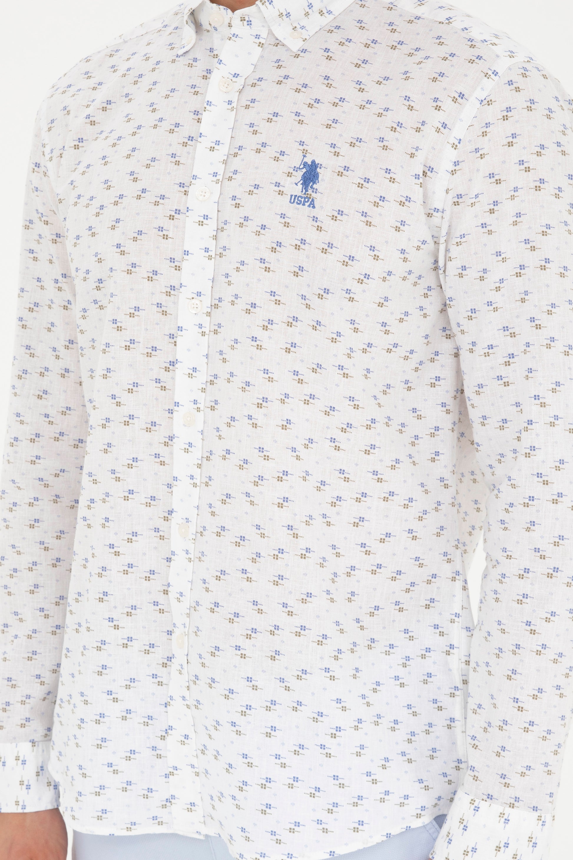 Men's Light Blue Long Sleeve Shirt