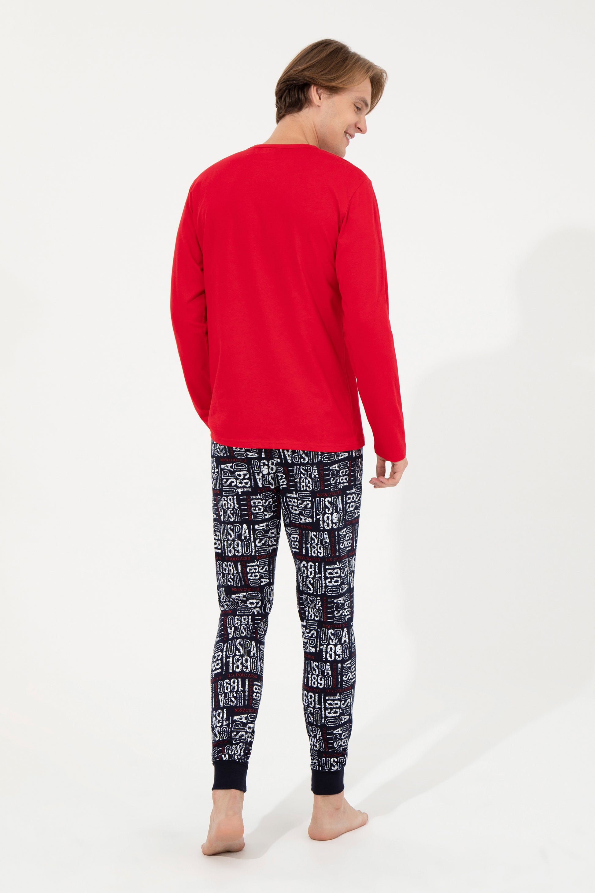 Men's Red Pajama Set