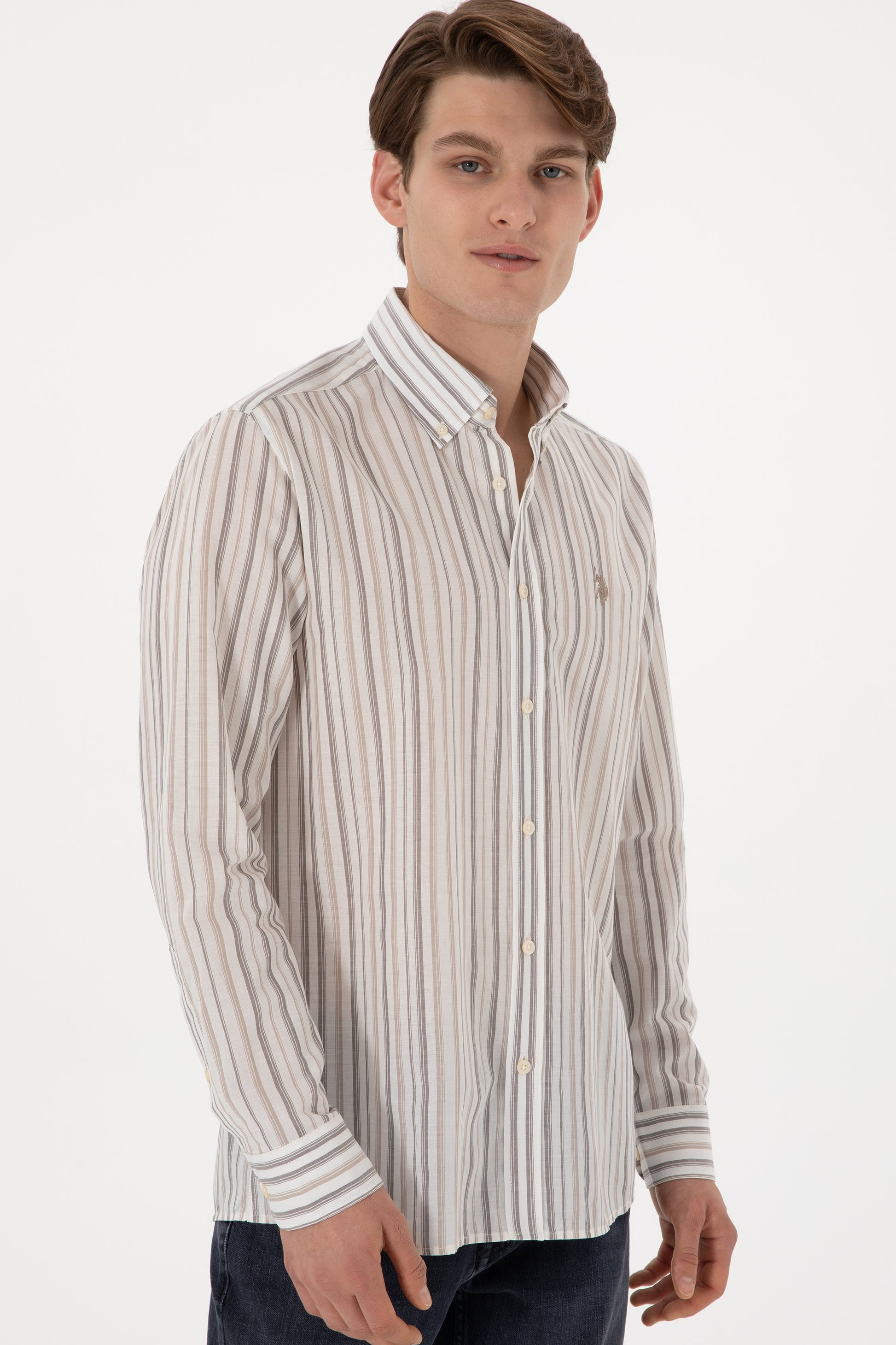 Mens Mink Long Sleeve Shirt