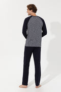Men's Navy Blue Pajama Set