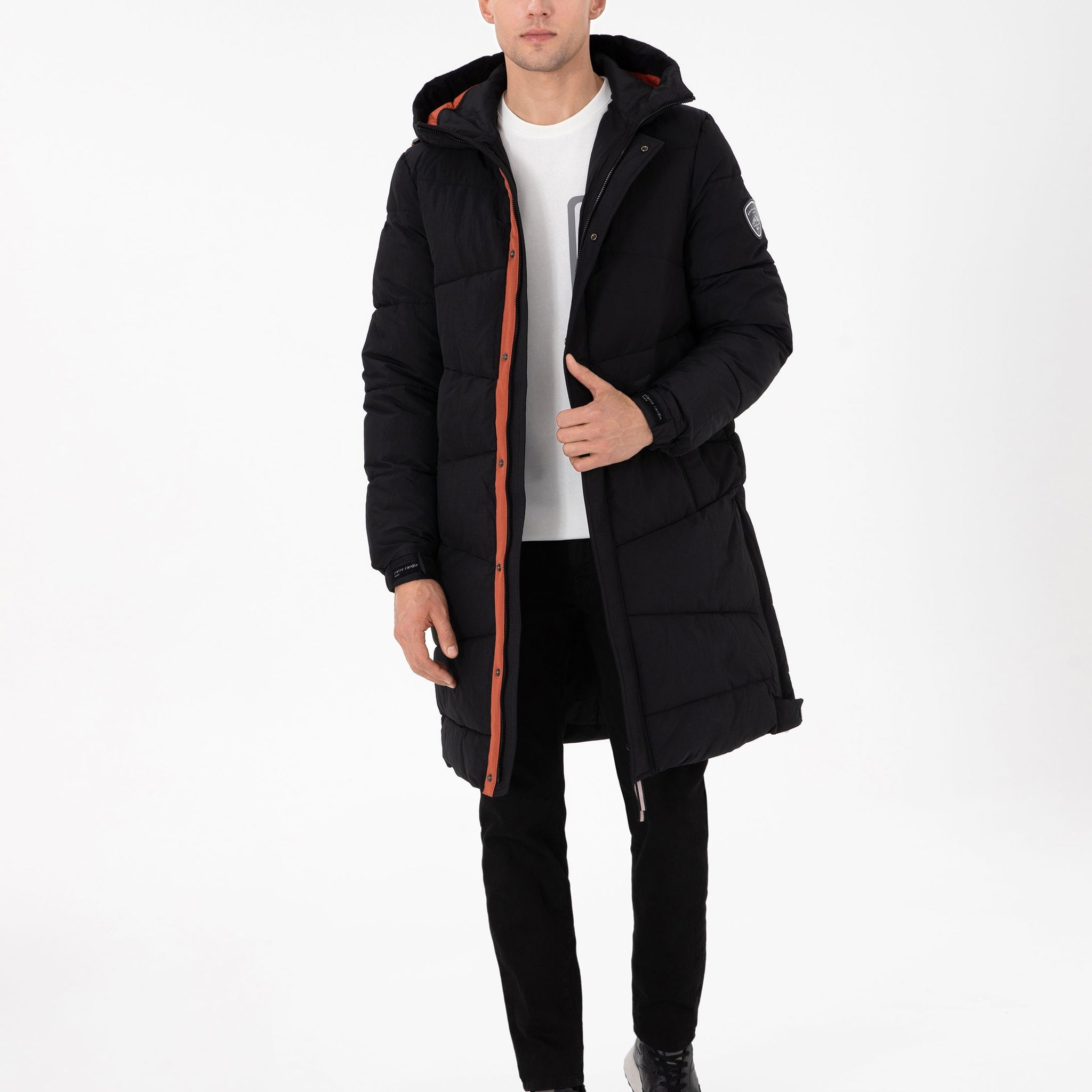 Black Regular Fit Coat