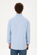 Men's Light Blue Long Sleeve Shirt