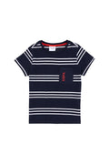 Boy's Navy Blue Basic T-Shirt
