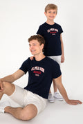 Men's Regular Fit Crew Neck Navy T-Shirt