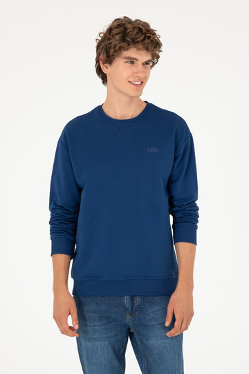 Men's Indigo Basic Sweatshirt