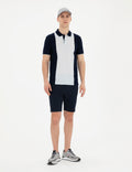 Navy Blue Slim Fit Woven Shorts