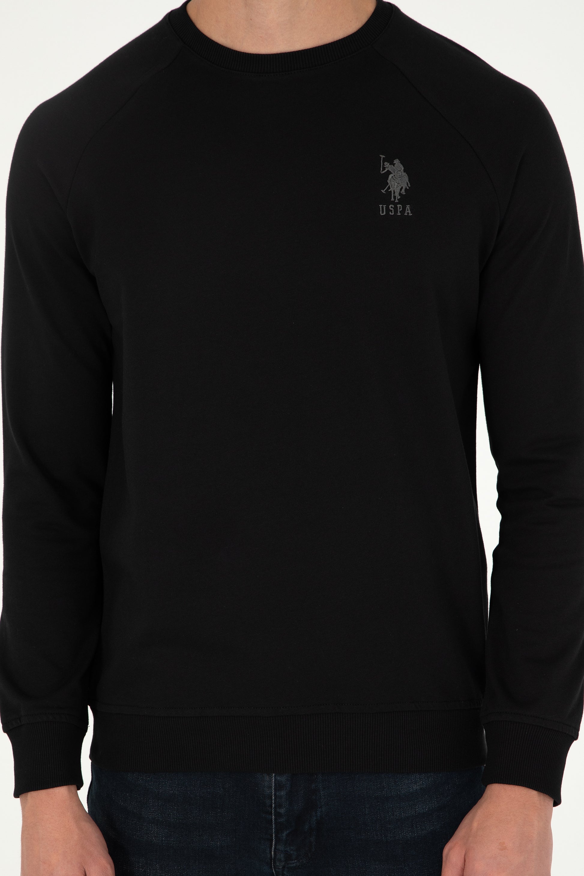 Men's Black Basic Sweatshirt