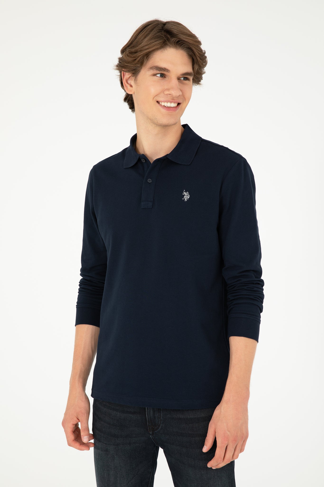 Men's Navy Blue Basic Sweatshirt