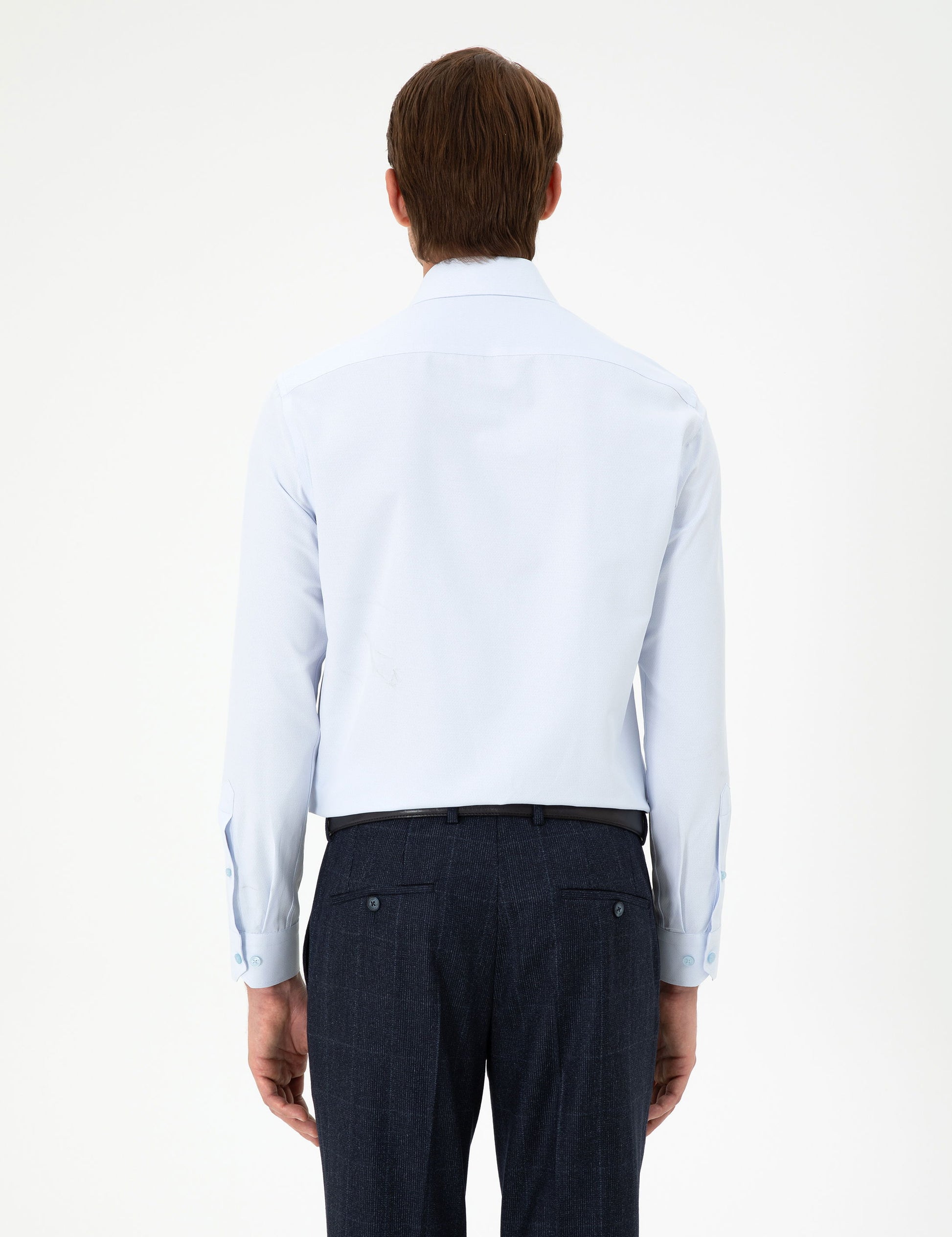 Light Blue Slim Fit Long Sleeve Shirt