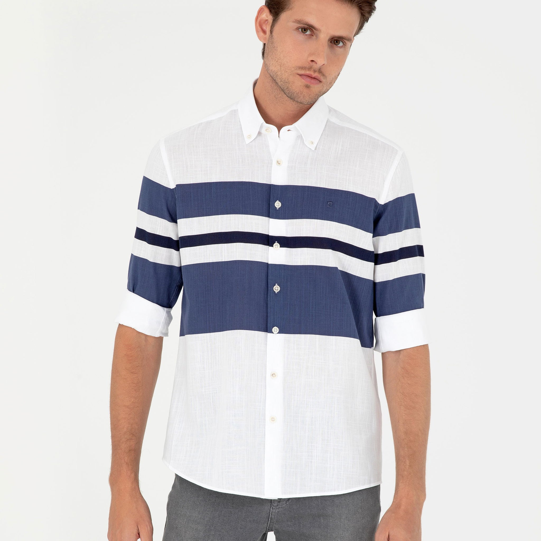 Light Blue Regular Fit Long Sleeve Shirt