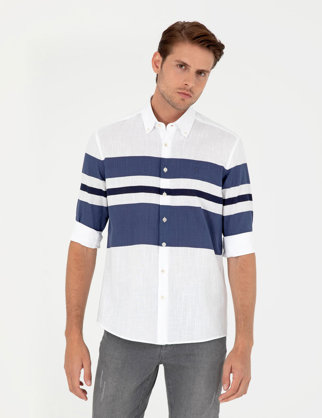 Light Blue Regular Fit Long Sleeve Shirt