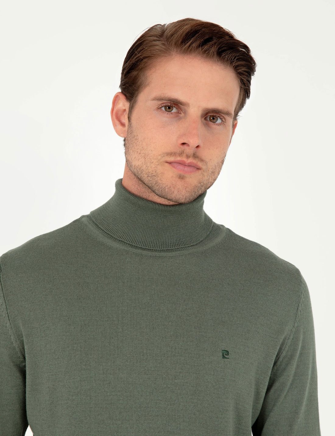 Smoke Slim Fit Turtleneck Basic Sweater Sweater