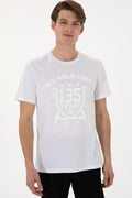 Men's Regular Fit Crew Neck White T-Shirt