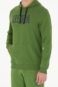 Men's Green Basic Sweatshirt