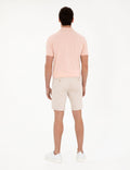 Beige Slim Fit Woven Shorts