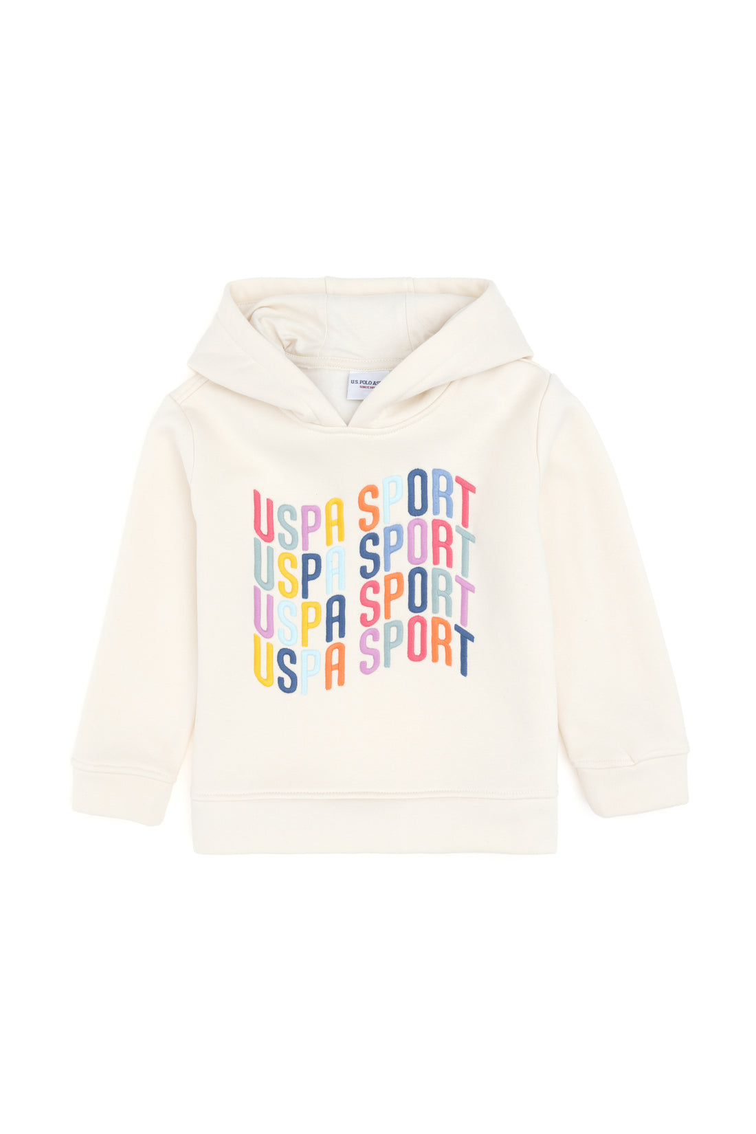Girls' Cream Hooded Sweatshirt