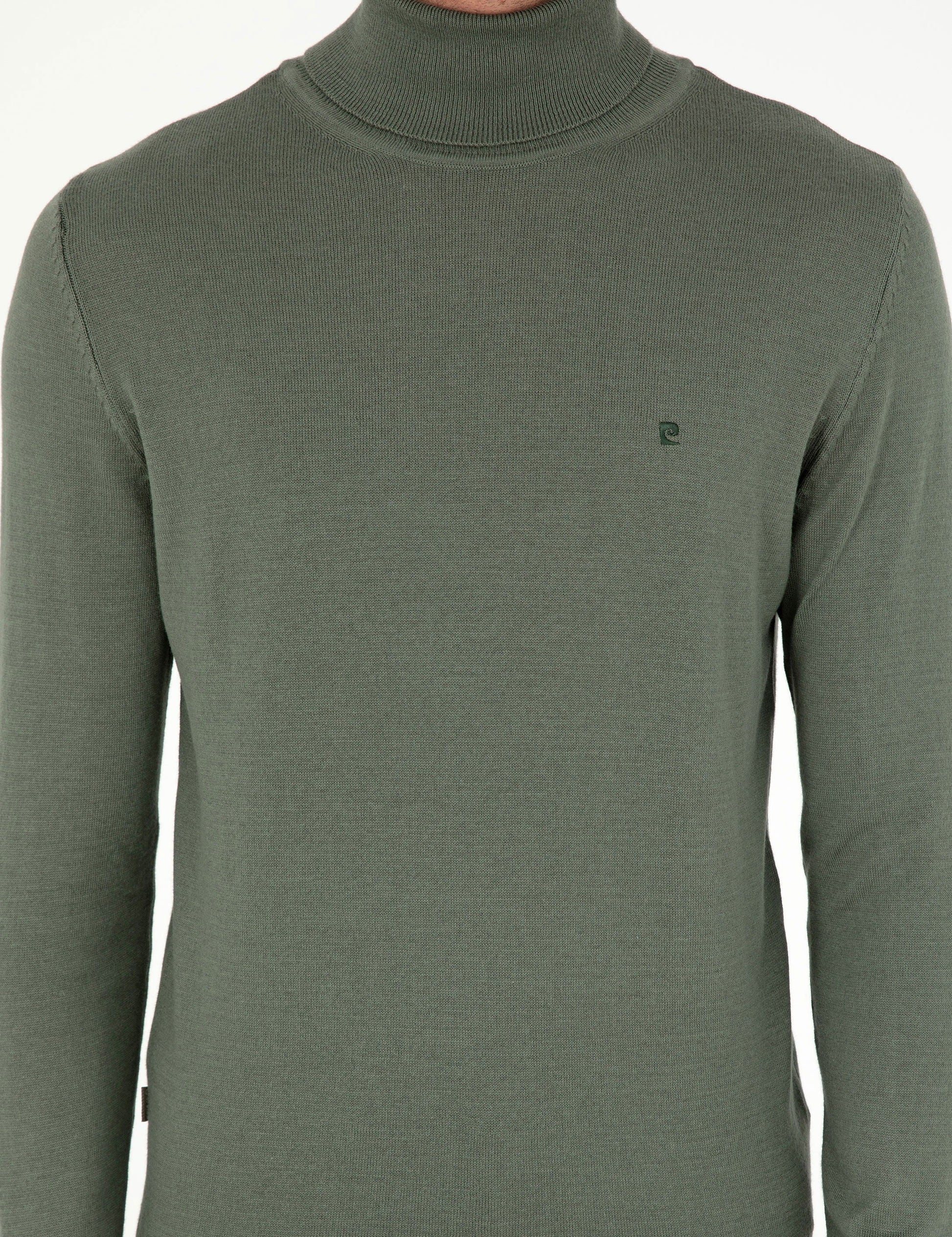 Smoke Slim Fit Turtleneck Basic Sweater Sweater