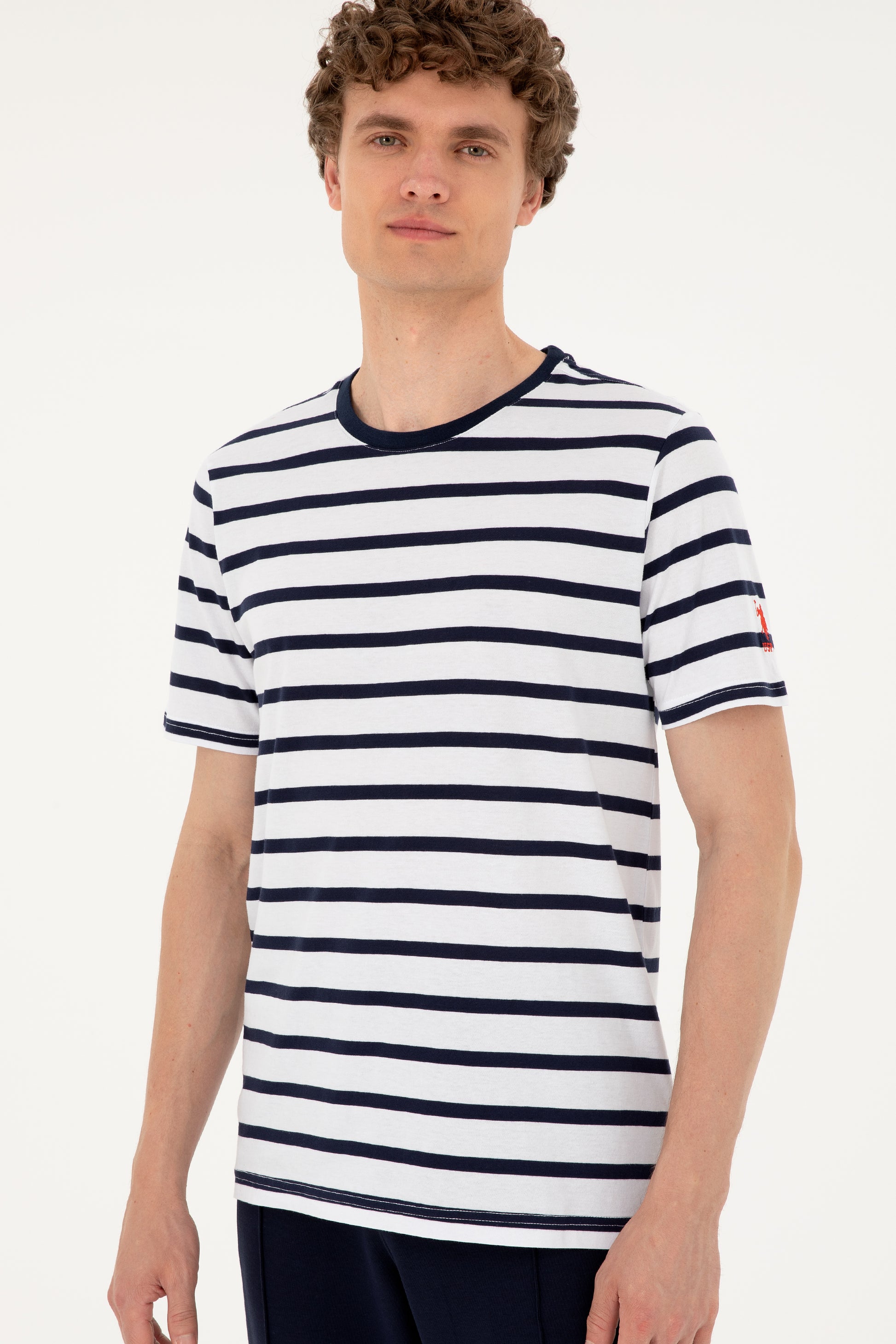 Men's Regular Fit Crew Neck White T-Shirt
