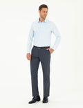 Light Blue Slim Fit Chunky Long Sleeve Shirt