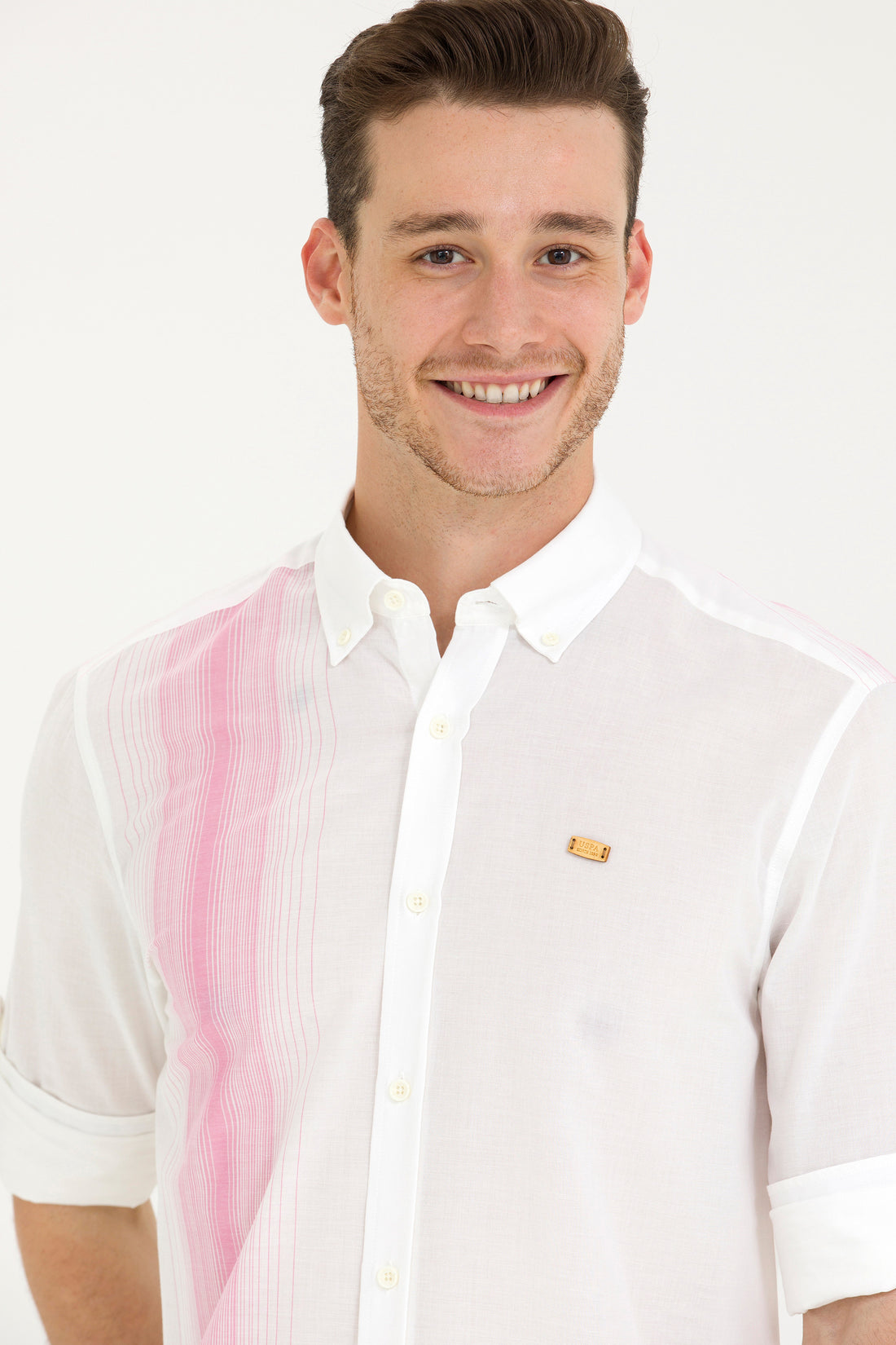 Men's White Long Sleeve Shirt