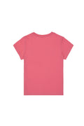 Boys' Pink Basic Crew Neck T-Shirt