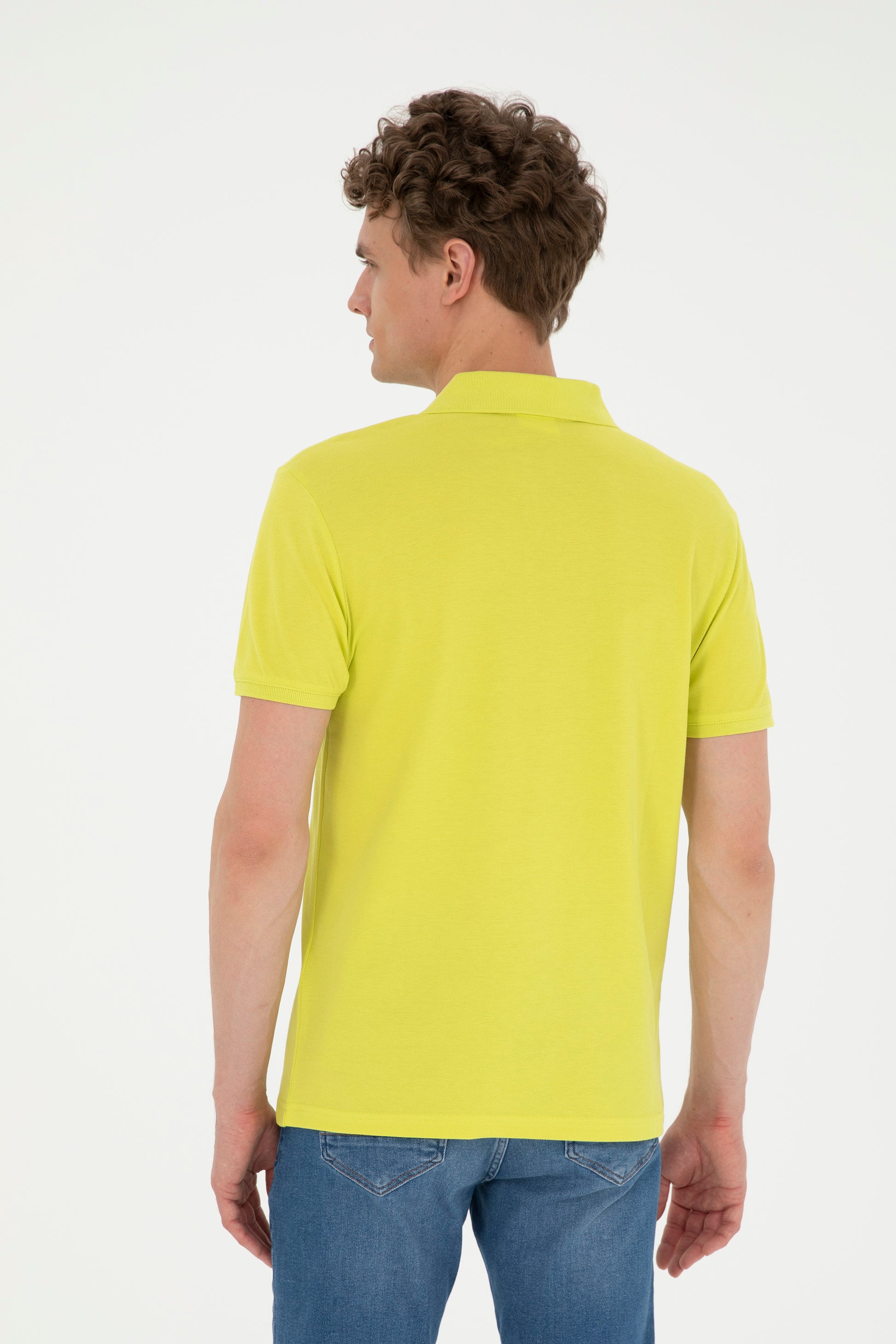 Men's Peanut Green Basic T-Shirt