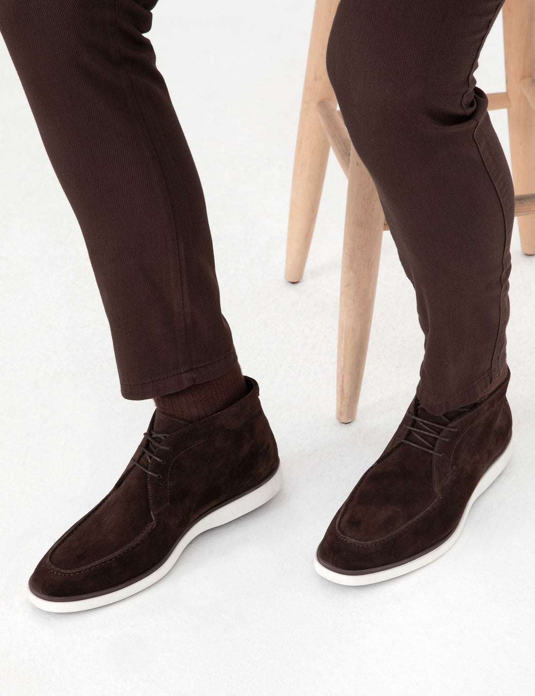 Brown 100% Leather Casual Shoes