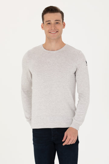 Men's Stone Melange Sweater