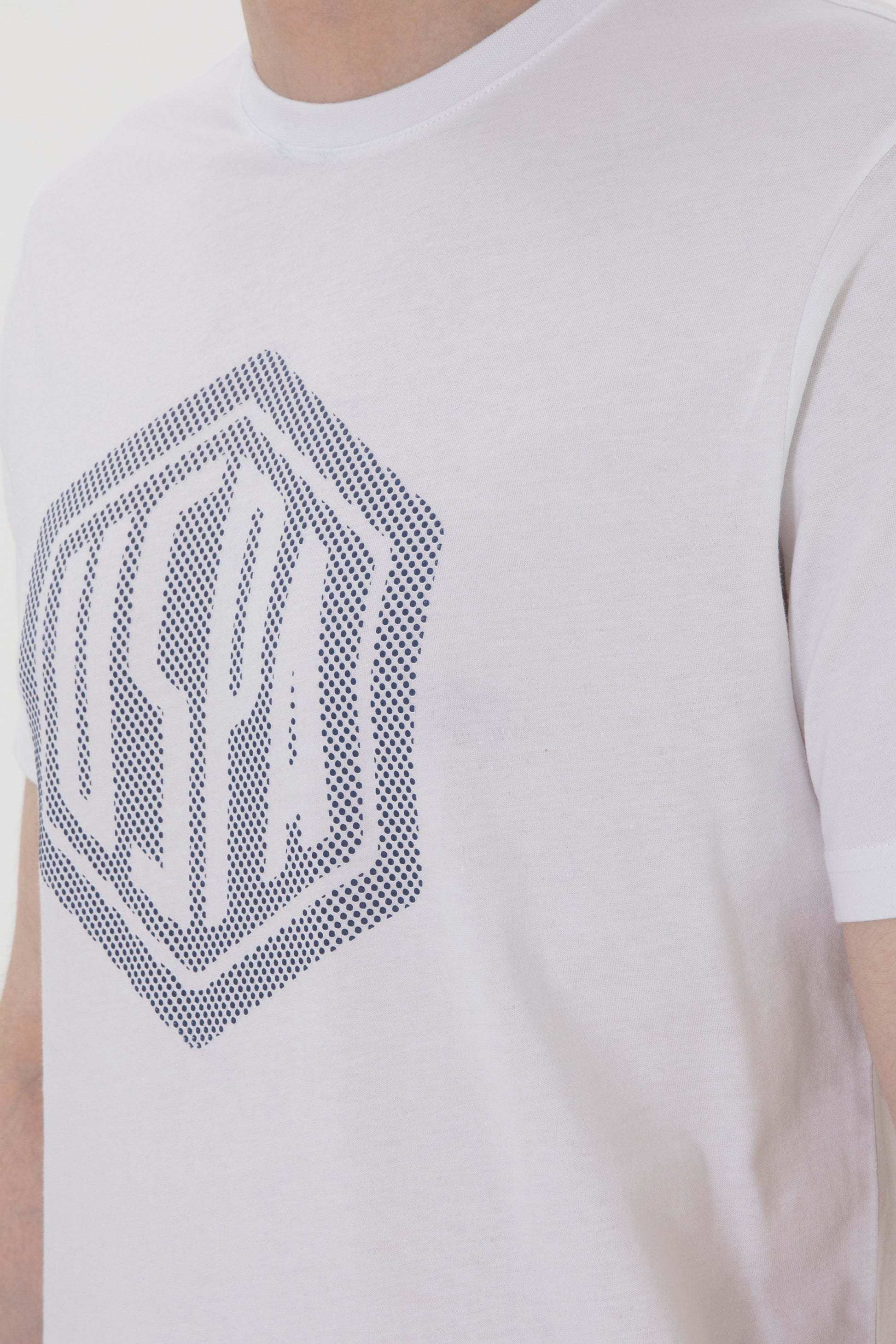 Men's Regular Fit Crew Neck White T-Shirt