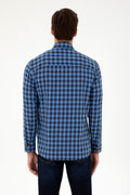 Men's Indigo Long Sleeve Shirt