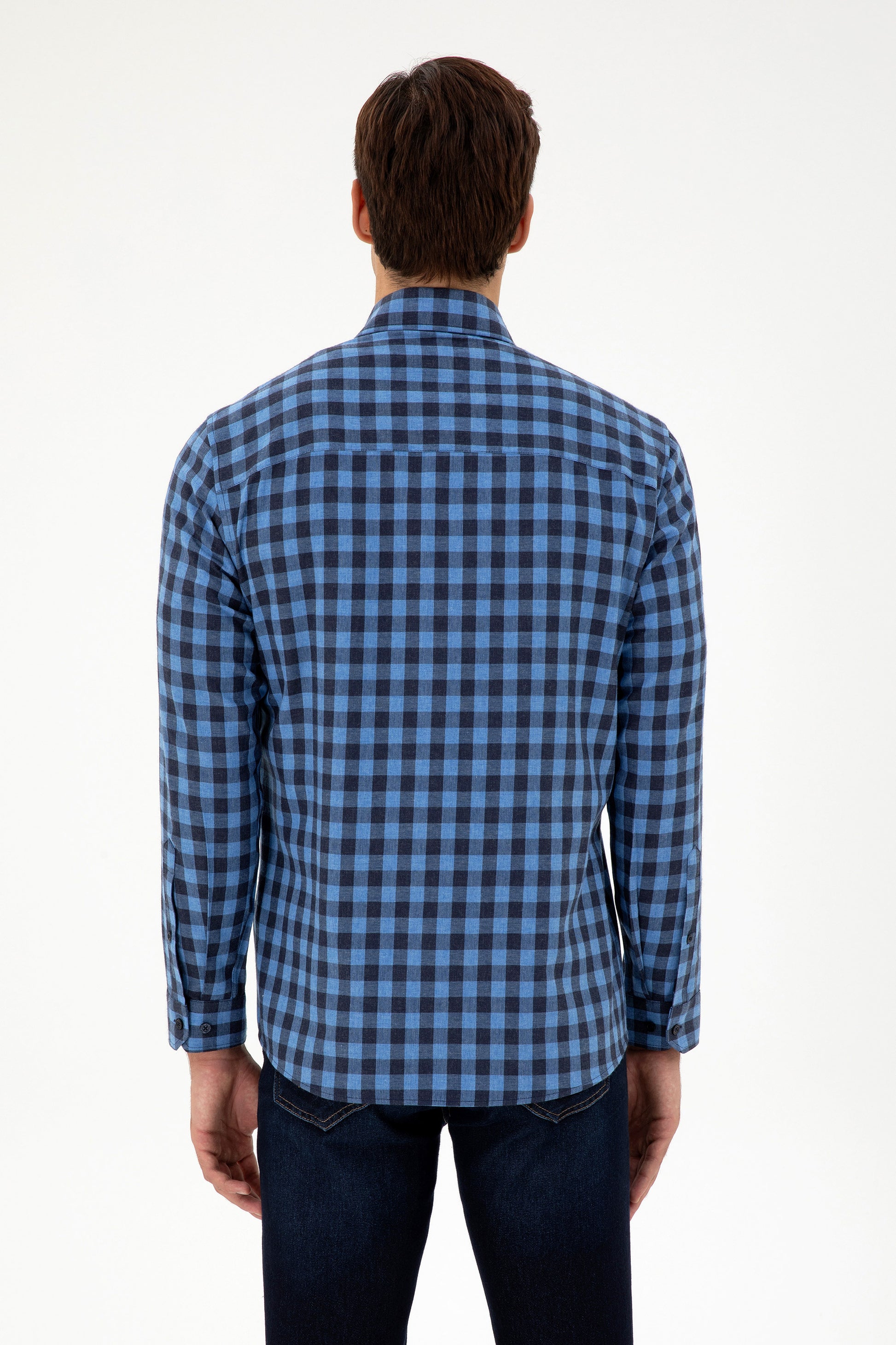 Men's Indigo Long Sleeve Shirt