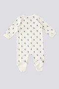 Baby Boy Patterned Bootie Jumpsuit