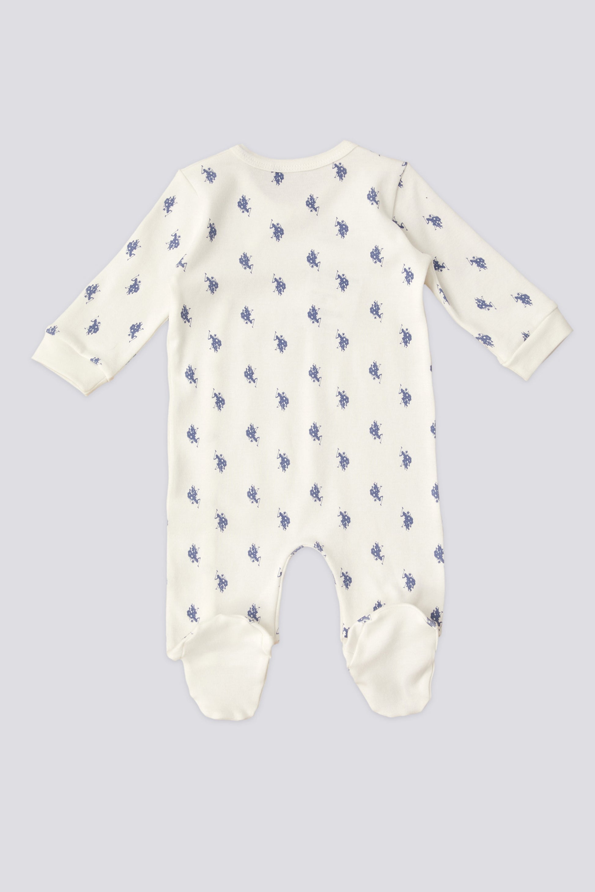 Baby Boy Patterned Bootie Jumpsuit