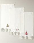 Fancy Tree Cotton Drying Cloth White
