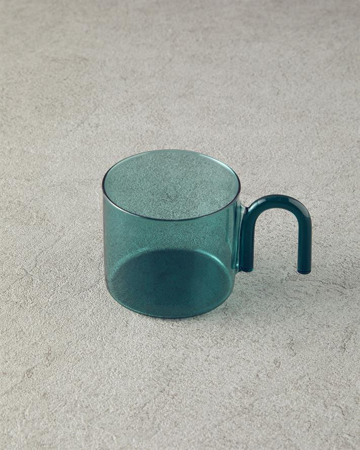 Favorite Borosilkat Glass Mug Green