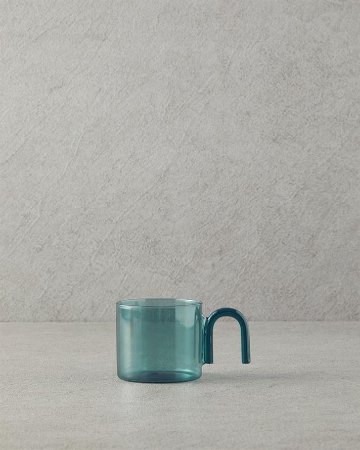 Favorite Borosilkat Glass Mug Green