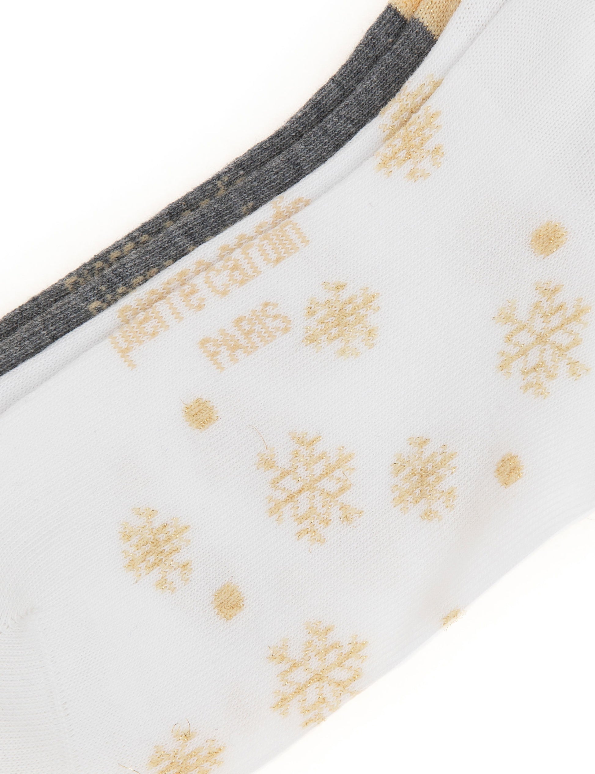 Women's White 2 Pcs Socket Socks