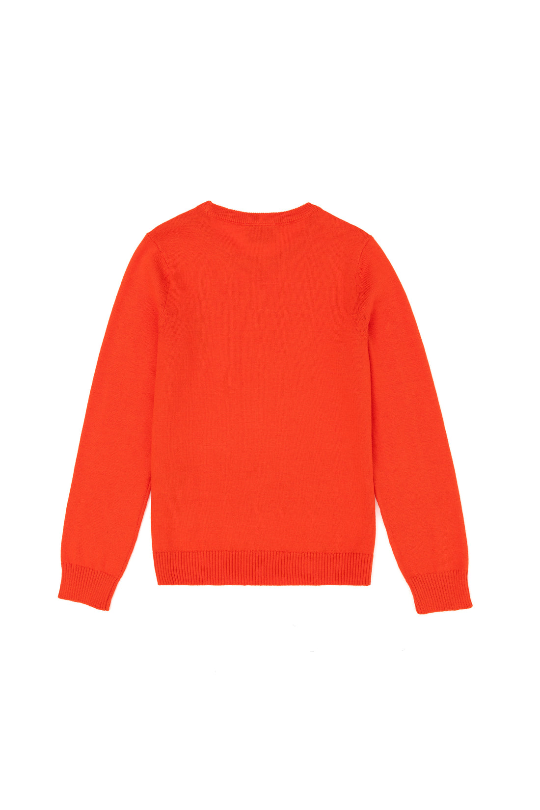 Girls' Orange Basic Sweater