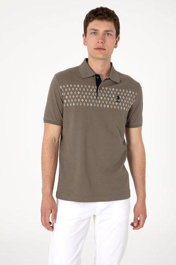 U.S. Polo Assn. - Men's Regular Fit Polo Neck Mink T-Shirt