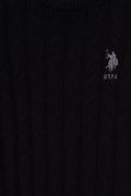 Boy's Black Basic Sweater
