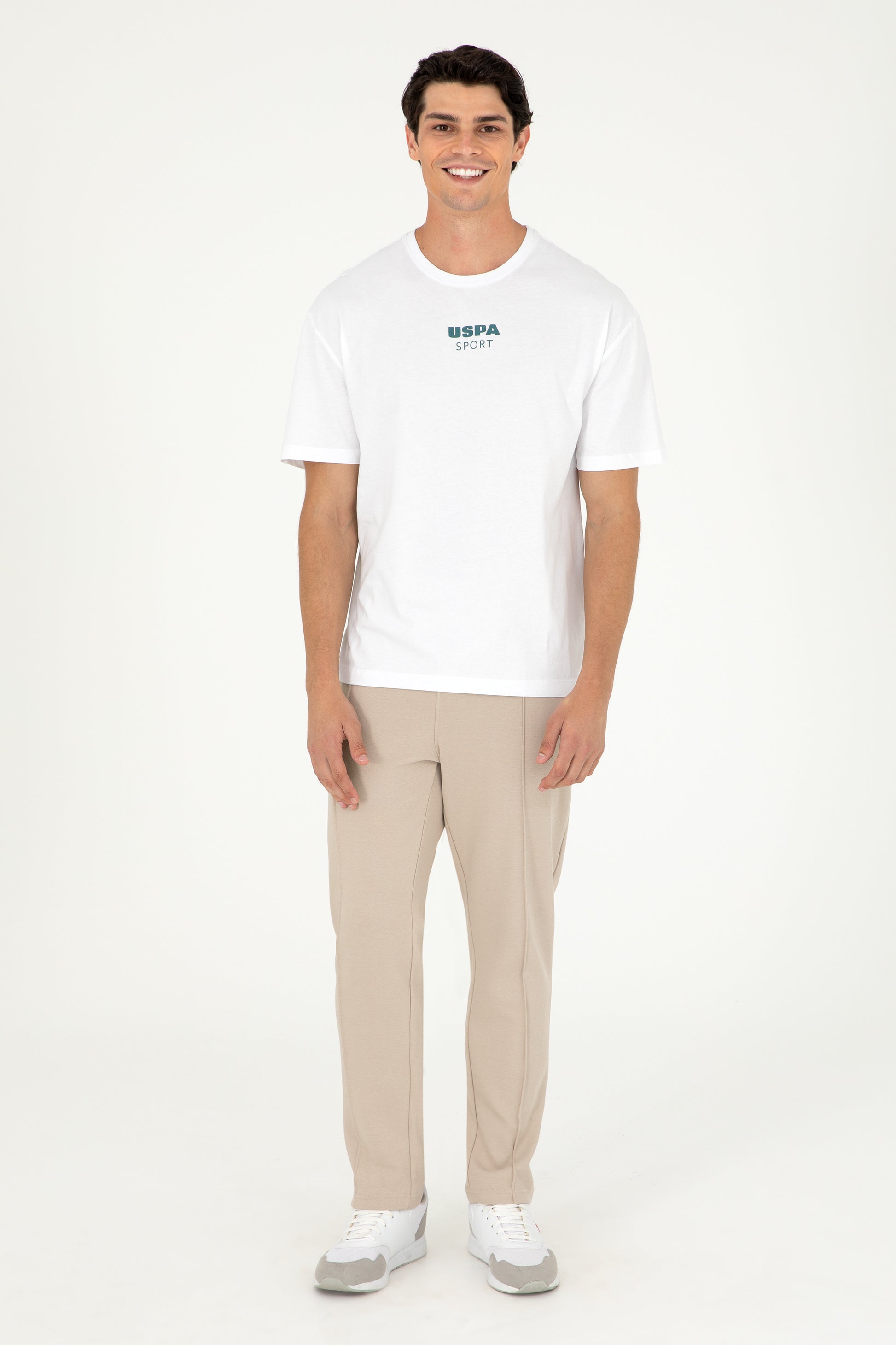 Men's Comfort Fit Crew Neck White T-Shirt