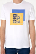 Men's Regular Fit Crew Neck White T-Shirt