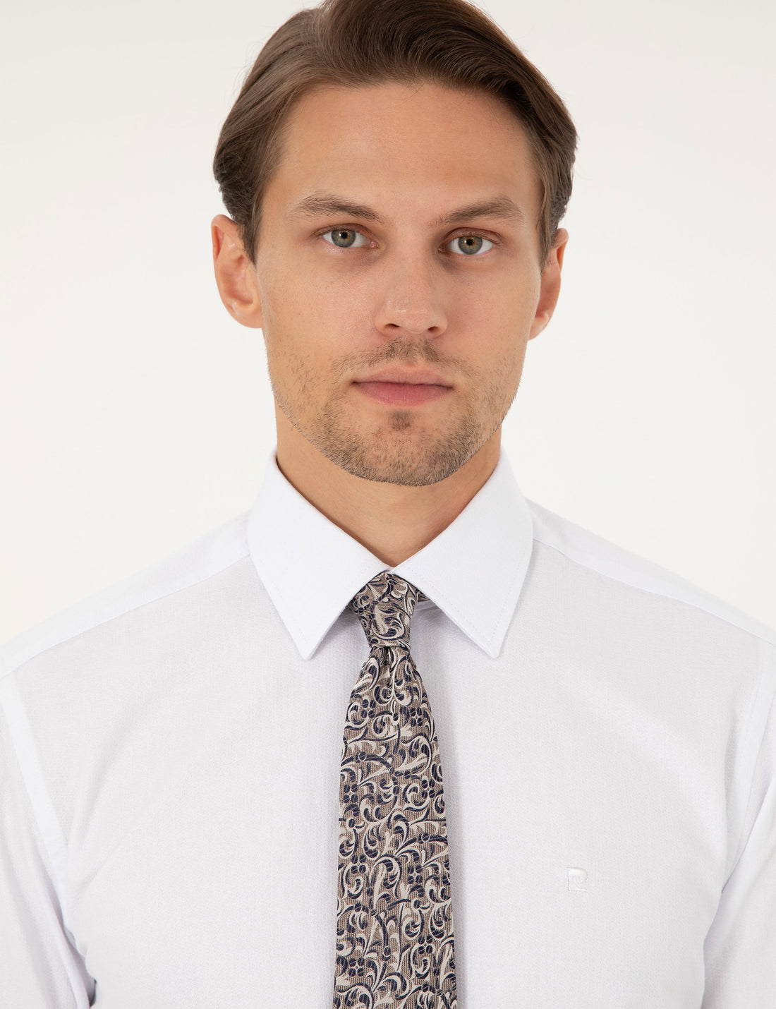 White Regular Fit Long Sleeve Shirt
