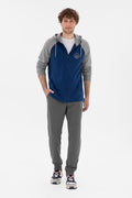 Men's Indigo Knitted Cardigan