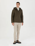 Khaki Hooded Spring Seasonal Coat