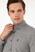 Men's Anthracite Long Sleeve Shirt