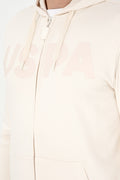 Men's Cream Knitted Cardigan