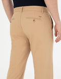 Camel Regular Fit Canvas Pants