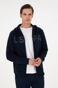 Men's Navy Blue Knitted Cardigan